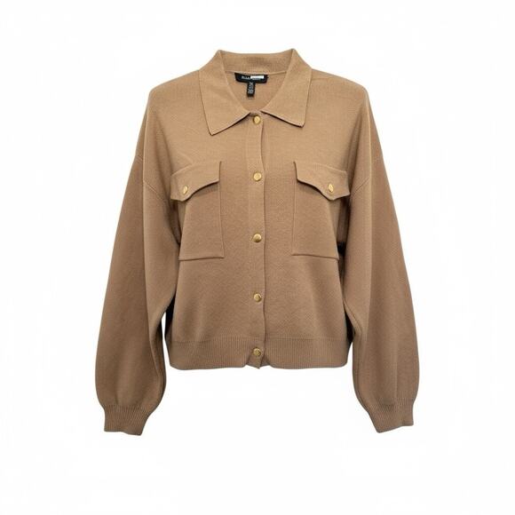 Ellen Tracy Open Front Cardigan Sweater Size L - Picture 3 of 6